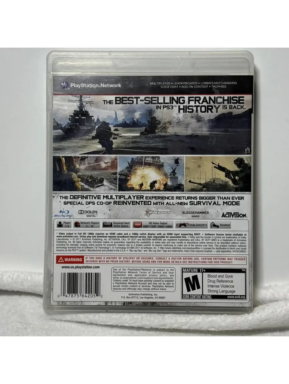 Call of Duty Modern Warfare 3 PS3 Game Complete CIB Tested PlayStation 3